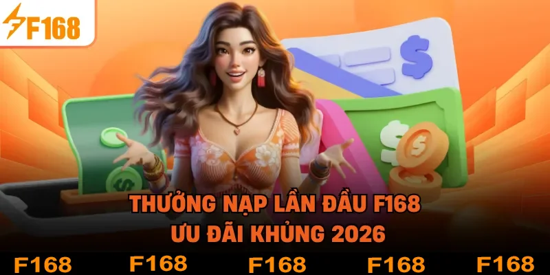Thưởng Nạp Lần Đầu F168 - Ưu Đãi Khủng 2026